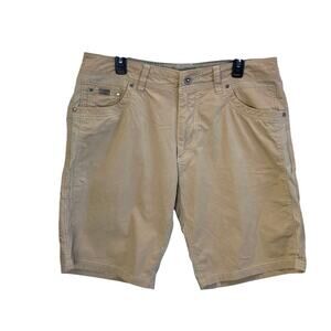 Kuhl Mens Light Brown 36 Inseam 10.5 Radikl Cargo Pockets Shorts FLAW Outdoors